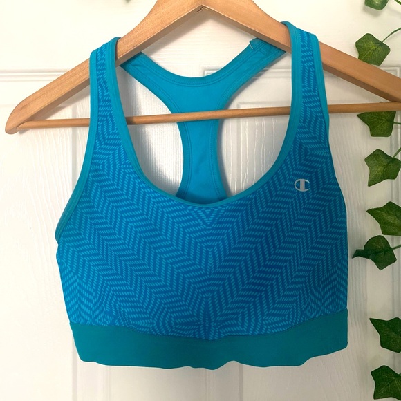 Blue Sports Bra - Picture 3 of 9